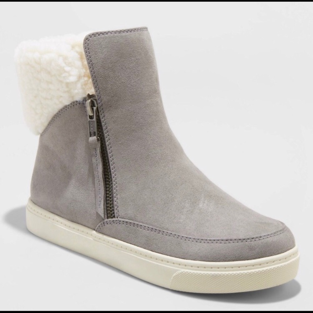 Lei Microsuede Sherpa lined Sneaker Booties